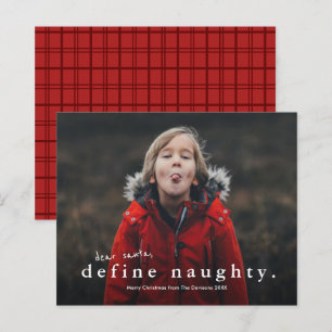 Budget Funny Naughty Foto met kerstfeestdag Kaart