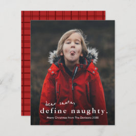 Budget Funny Naughty Foto met kerstfeestdag Kaart