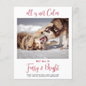 Budget Funny Pet Furry & Bright Foto met Kerstmis (Voorkant)