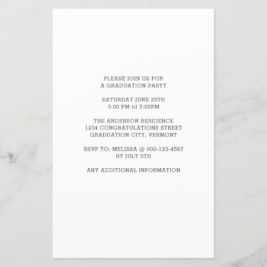 Budget Funny Photo Home School Dog Afstuderen (Achterkant)