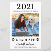 Budget Funny Photo Home School Dog Afstuderen (Voorkant)