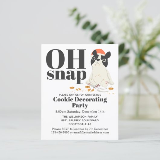 Budget Funny Puppy Cookie Decorting Party (Staand voorkant)