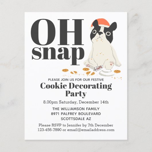 Budget Funny Puppy Cookie Decorting Party (Voorkant)