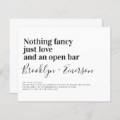BUDGET Funny Typography Wedding Invitation (Voorkant / Achterkant)