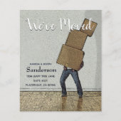 Budget Funny We hebben onze aankondiging verplaats Flyer (Voorkant)