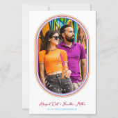 BUDGET Funny Wedding Modern Oval Minimalist Foto (Voorkant)