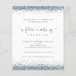 Budget Future Mrs Blue Glitter Vrijgezellenfeest