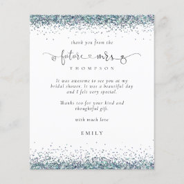 Budget Future Mrs. Foto Blue Glitter Hartelijk dan