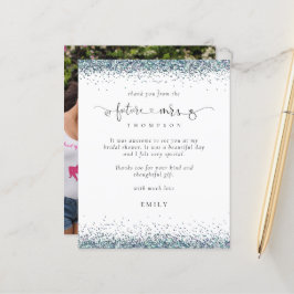 Budget Future Mrs. Foto Blue Glitter Hartelijk dan