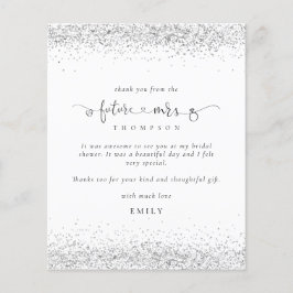Budget Future Mrs. Foto Silver Glitter Hartelijk d