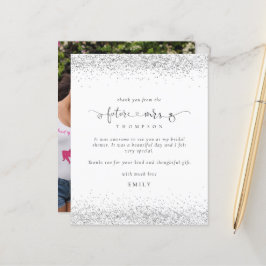 Budget Future Mrs. Foto Silver Glitter Hartelijk d