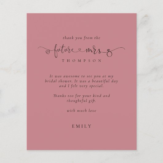 Budget Future Mrs Foto Vrijgezellenfeest Pink Beda (Voorkant)