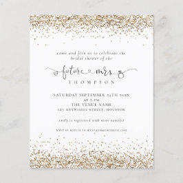 Budget Future Mrs Gold Glitter Vrijgezellenfeest