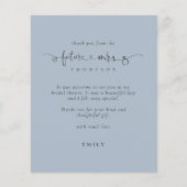 Budget Future Mrs Photo Vrijgezellenfeest Blue Bed (Voorkant)