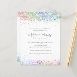 Budget Future Mrs Rainbow Glitter Vrijgezellenfees