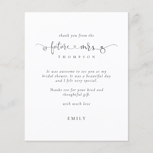 Budget Future Mrs Ring Heart Vrijgezellenfeest Bed (Voorkant)