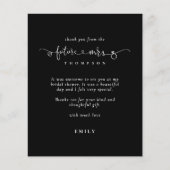 Budget Future Mrs Vrijgezellenfeest Black Bedankt (Voorkant)