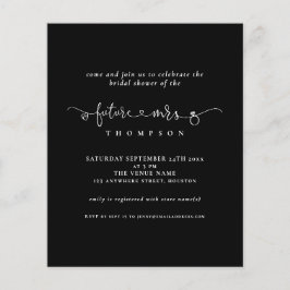 Budget Future Mrs Vrijgezellenfeest Black White In