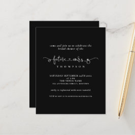 Budget Future Mrs Vrijgezellenfeest Black White In