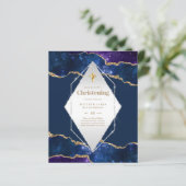 BUDGET Galaxy CHRISTENING nodigt Baptism Bautizo u (Staand voorkant)