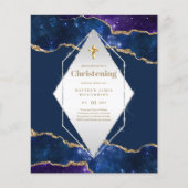 BUDGET Galaxy CHRISTENING nodigt Baptism Bautizo u (Voorkant)