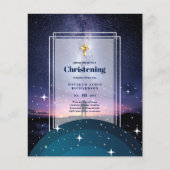 BUDGET Galaxy CHRISTENING nodigt Baptism Bautizo u (Voorkant)