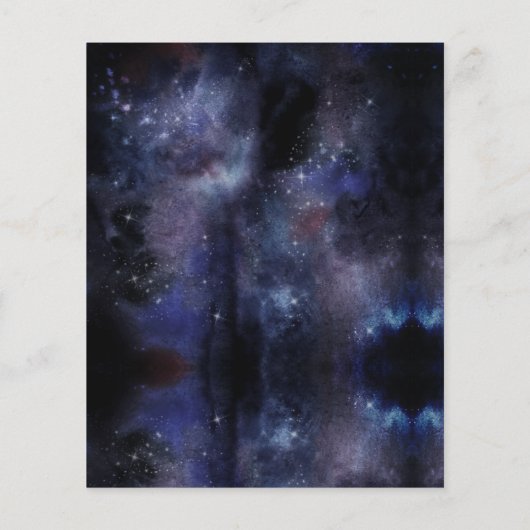 BUDGET Galaxy Planets Space Rocket Baby shower (Achterkant)