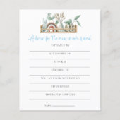 Budget Game Advice Nieuwe mam Papa Blauw Baby show (Voorkant)