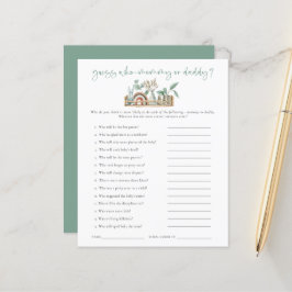 Budget Game raad wie mama pap Baby shower heeft