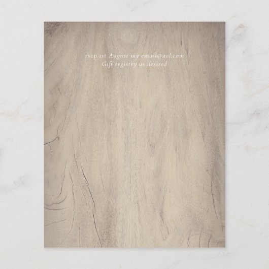 BUDGET  Garden Leafy Classic Wedding Investie (Achterkant)