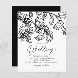 BUDGET  Garden Leafy Classic Wedding Investie