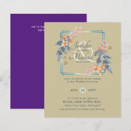 BUDGET Garden Leaves Fall Wedding nodigt Blauwgroe