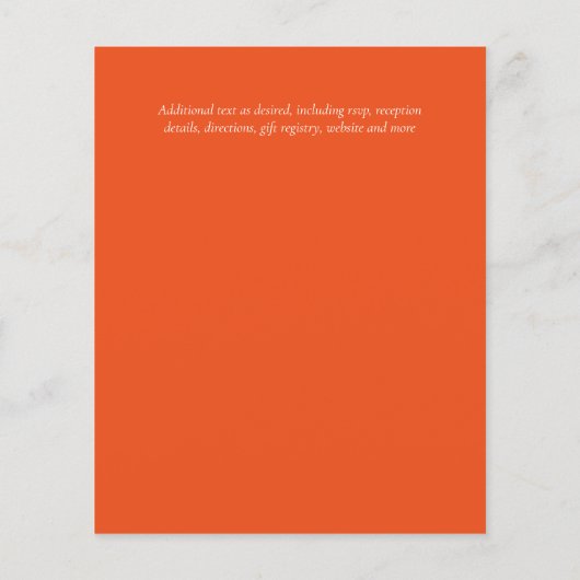 BUDGET Garden Leaves Fall Wedding nodigt Blauwgroe (Achterkant)