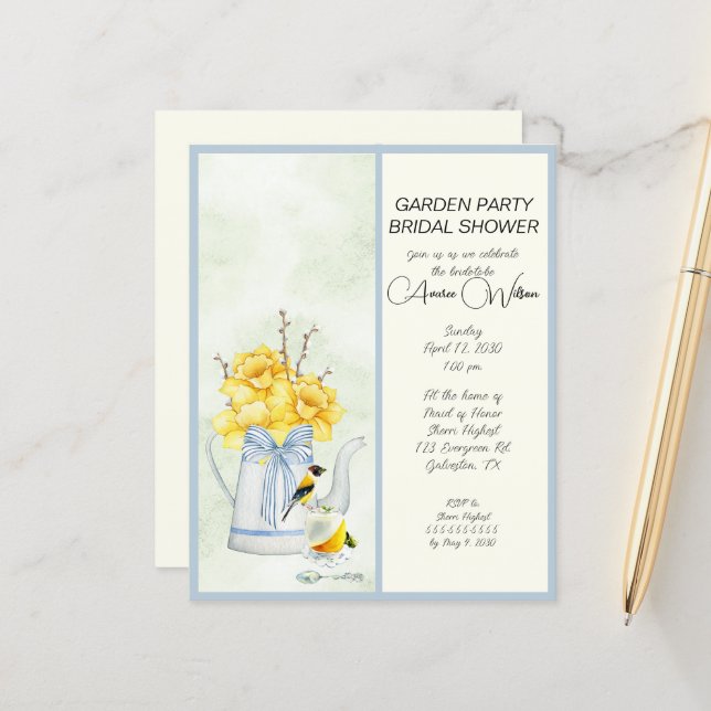 BUDGET Garden Party Vrijgezellenfeest (Voorkant / Achterkant in situ)