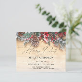 Budget Garland & Berries Rustic Holiday Party (Staand voorkant)