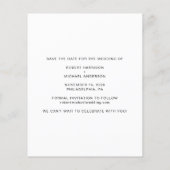 Budget gay bruiloft smoking save de datum (Achterkant)