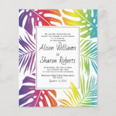 BUDGET Gay lesbian rainbow bruiloft (Voorkant)