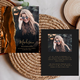 Budget Gebrande Sinaasappel Agaat Foto Afstudeerde