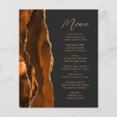 Budget Gebrande Sinaasappel Gold Agate Dark Weddin (Voorkant)