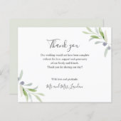 BUDGET Gedekte olijven en bladeren Woensdag bedank (Voorkant / Achterkant)