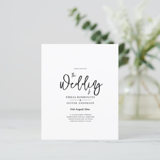 BUDGET Gedrukt OF Digitaal te downloaden Trouw UIT (Staand voorkant)