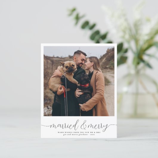 Budget, gehuwd en vrolijk kerstfeest Foto (Staand voorkant)