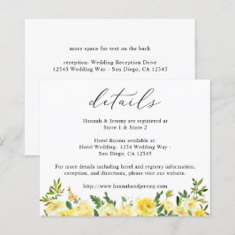 Budget Gele Bloemendetails