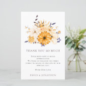 BUDGET Gele Florals Weddenschap 3 Foto citaat Beda (Staand voorkant)