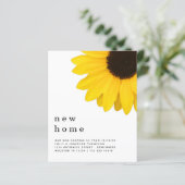 Budget Gele Zonnebloem Bewegend Nieuwe Adres Detai (Staand voorkant)