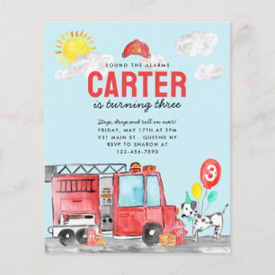 Budget Geluid De Alarm Brandweerwagen Verjaardag