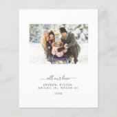 Budget Gelukkigste Vakantie Modern Minimal 2024 Fo (Achterkant)