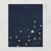 Budget Gender onthullen Twinkle Little Star Invite (Achterkant)