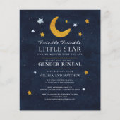 Budget Gender onthullen Twinkle Little Star Invite (Voorkant)