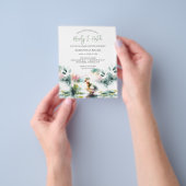 Budget Genderneutraal Baby shower eendenthema Flyer (Hand)